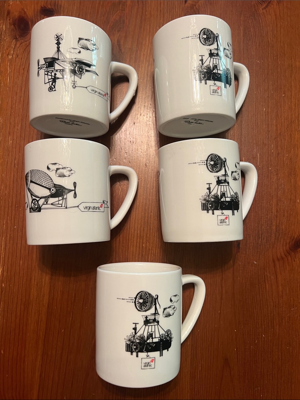 Virgin Atlantic collectors Ceramic Mug with Aviation Graphic